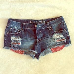Almost Famous Ripped Cutoff Jean Shorts